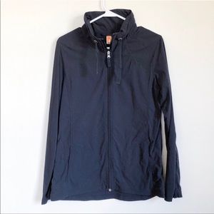 lucy | black athletic mock neck jacket small
